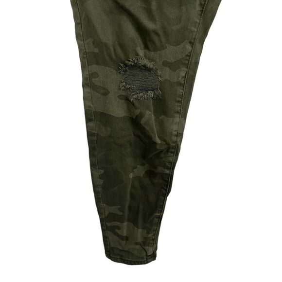 AMERICAN EAGLE SUPER HI RISE JEGGING Camo Next Level Stretch Jeans Green sz 6 R - Picture 4 of 16